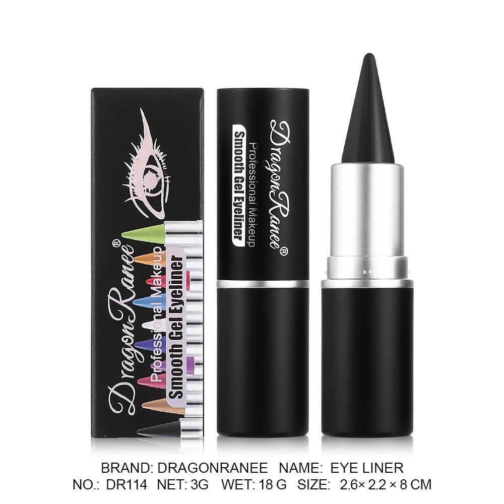 12 Colors Colorful Eyeliner Long-Lasting Waterproof Smudge-Proof In Black White Blue Purple Green Versatile for Lip Liner & Eye Makeup