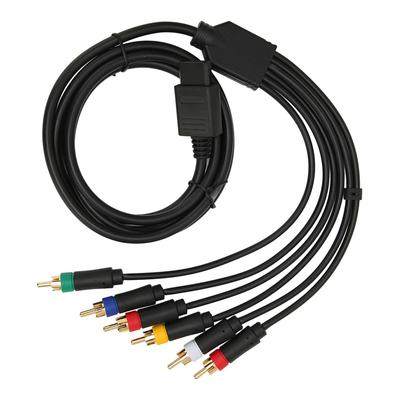 RGB RGBS Highly Flexible Stable Component AV Cable with 4 BNC Heads for NGC N64 SFC SNES Game Console Accessories