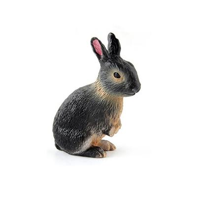 Mini Cute for Children Kids Gift Simulated Zoo Simulation Rabbit Rabbit Model Home Decor Educational Toys Animal Figurine