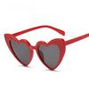 Okulary przeciwsłoneczne w kształcie serca Damskie Vintage Czerwone w kształcie serc Okulary przeciwsłoneczne Damskie Retro Markowe Designerskie Okulary Lata 90. dla Kobiet