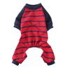 Pet Dog Cat Four-Legged Cotton Knit Pajamas Striped Print Home Outfit Small Medium Large Dogs