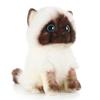 Simulation Cat Siamese Cat Brown and White Stuffed Animals Cat Plush Toy Ragdoll Cats Stuffed Toys