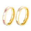Titanium Steel White Shell Powder Shell Ring Ins Simple Ring Women's Fashion