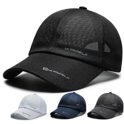 Cappellini da Baseball Traspiranti ad Asciugatura Rapida Casual Estivi Regolabili Unisex Cotone Ricamo Snapback Cappello Sport all'Aperto Cappellino Trucker Cappelli da Papà
