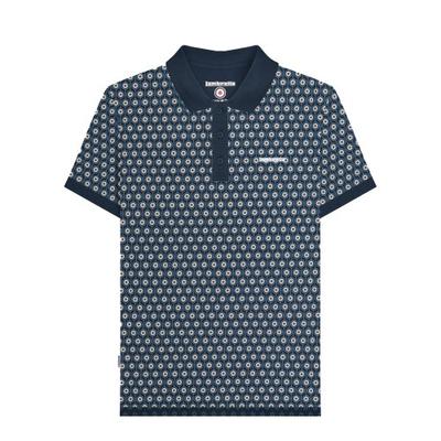 Mens Roundel Geometric Polo Shirt