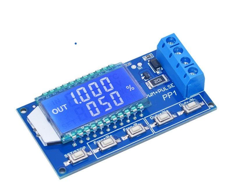 Adjustable High-Power Motor Speed and Solenoid Valve Control with Dimming, Pulse Count, Frequency, Duty Cycle, and Delay Functions