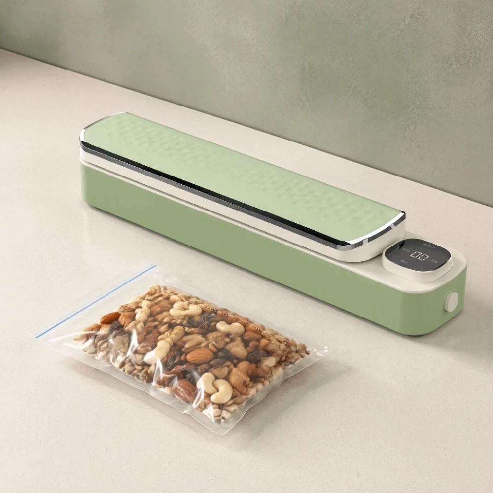 One-Touch Food Vacuum Sealer Built-in Cutter Food Sealer Automatic Vacuum Sealer Food Bag Sealing