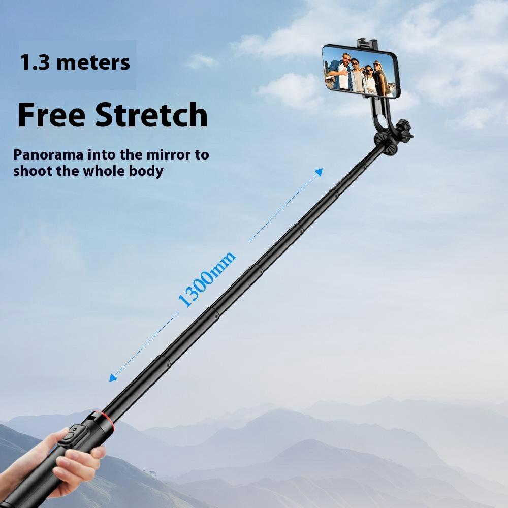 

C20 1.3m Magnetic Selfie Stick Aluminum Alloy Extendable Tripod for Travel Live Streaming Type A