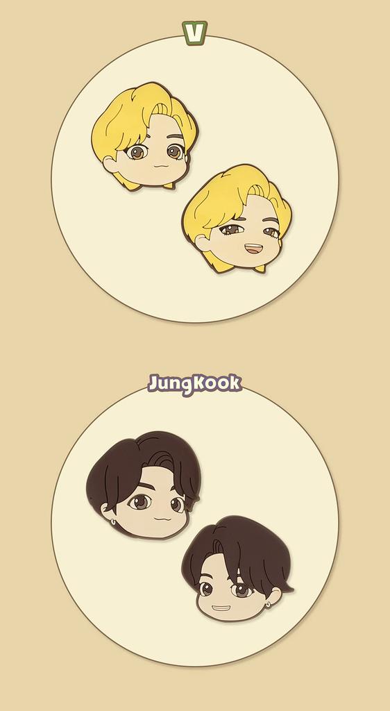 ROYCHE TinyTAN Rubber Pin Badge (SUGA) TinyTAN-PBR-D-SG