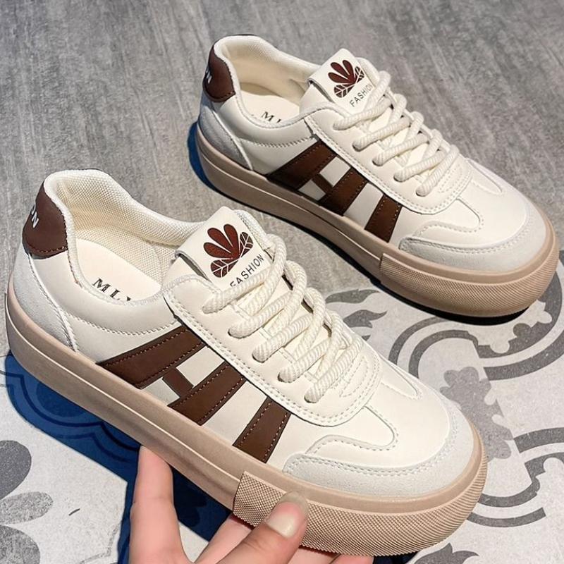 

Women s Vulcanize Shoes Design Round Toe Lace Up Sports Casual Women s Sneaker Shoes Comfortable flat shoes de mujer 35