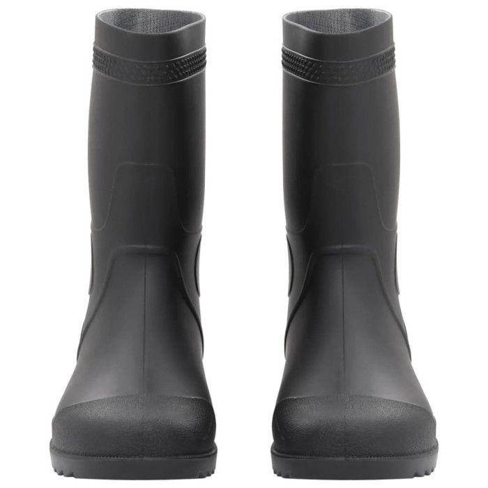 VidaXL Bottes de pluie noir taille 38-46 PVC