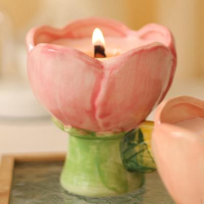Miska ve tvaru květu Šálek Porcelánová Novinka Stylová Kuchyňská Přípravná Nádobí Zmrzlina na Zeleninu