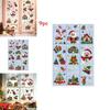 Christmas Static Cling Sticker Snowman Christmas Tree Decor Set For Holiday Window Decoration
