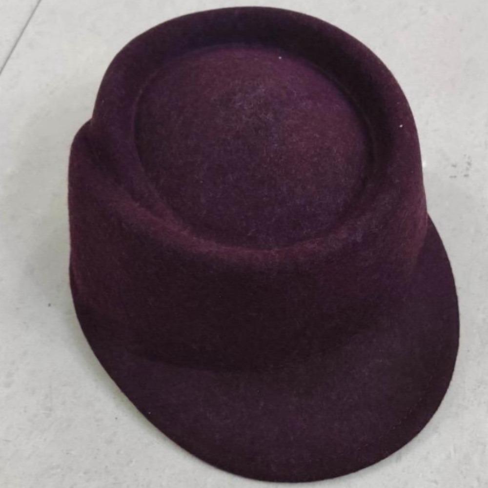 Elegant Wool Equestrian Hat Retro Wool Topper Hat Fashion Woolen Felt Hat Masquerade Party