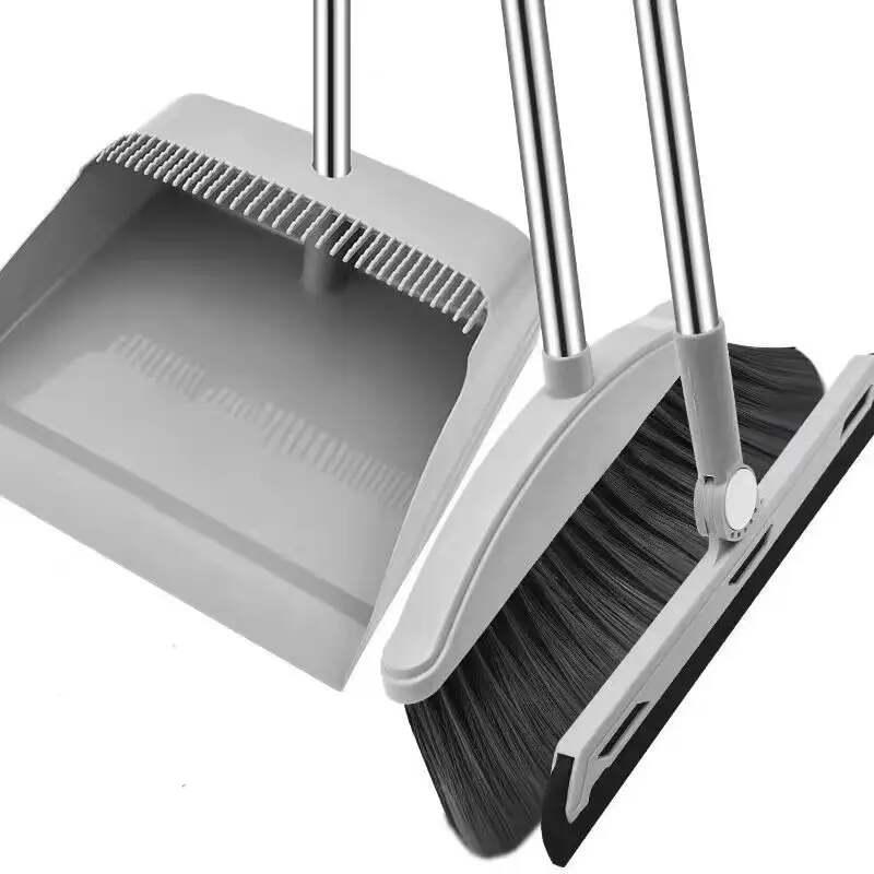 Ally Thickened Rubber Dustpan & Broom Cleaning Set