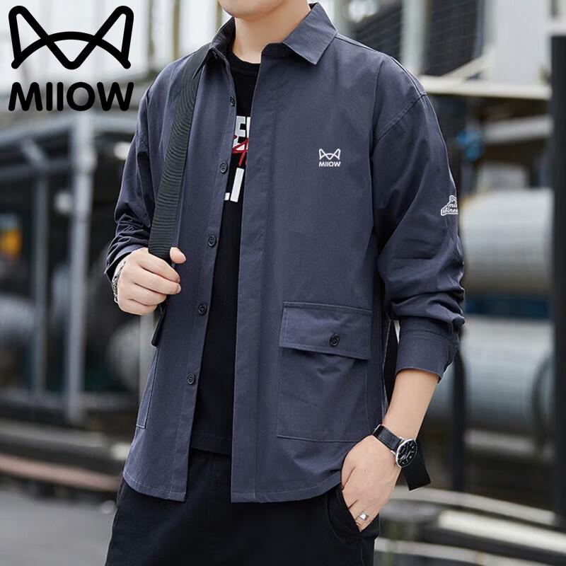 

Mao Ren Men s Spring Autumn Long Sleeve Casual Shirt M