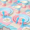 Shower Tablecloth Banner Mug Home Decoration Party Tableware Cutlery Set Paper Plates Paper Cups