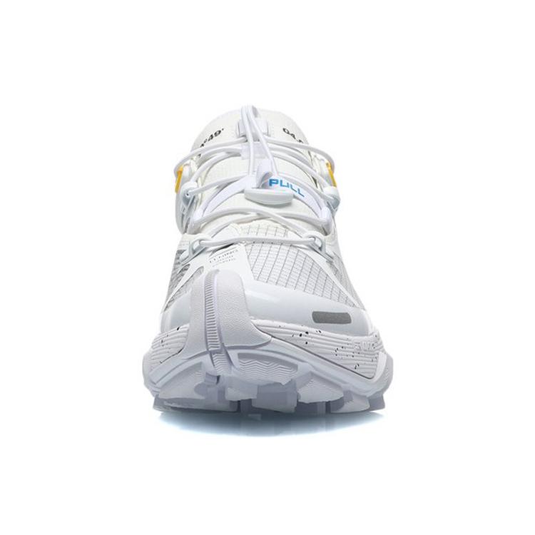 Li Ning Textile, Synthetic Leather, TPU Cushioning Coverage Rebound Low top Basketball Shoes Women's White AGBQ104-4