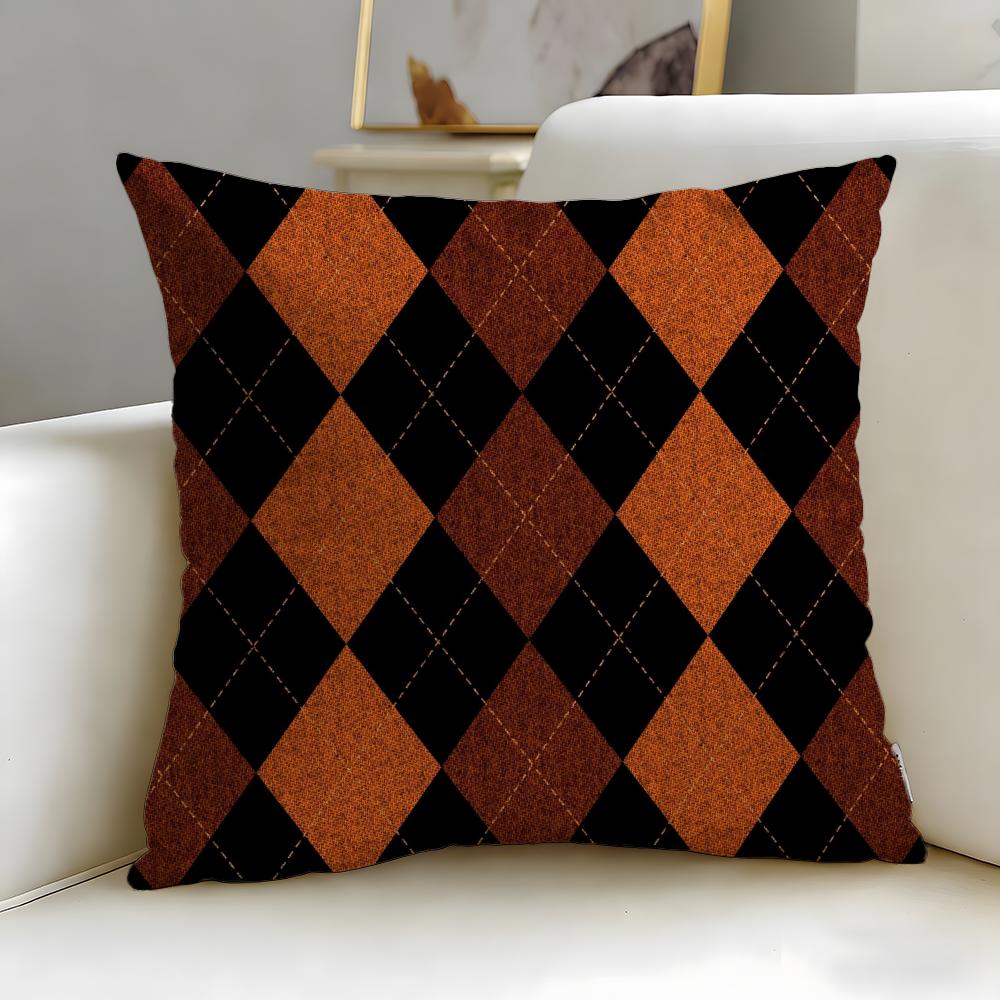 Vintage Texture Cushion Cover Soft  EasyWash Pillow Case  Versatile for Couch Bed Travel and Office