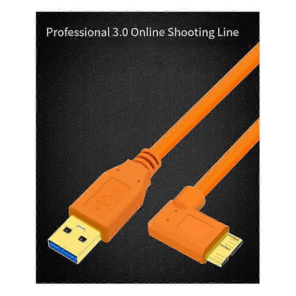 Câble de connexion USB-C vers Micro-B 3.0 de 5 m pour Canon 5D Mark IV 5DSR 1DX2 pour Nikon D850 D5 TypeC pour prise de vue connectée