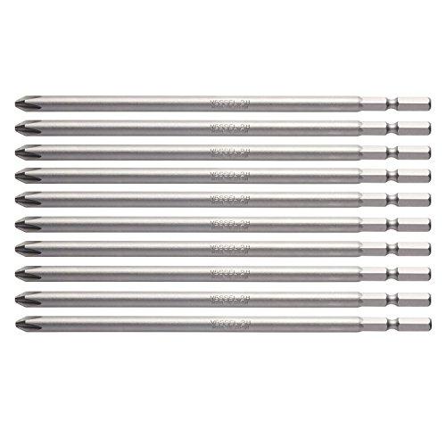 

Vessel Screwdriver Bit, B34 + 2 x 150 mm, Hardness H, Set of 10, For Air and Electric Drivers ZP