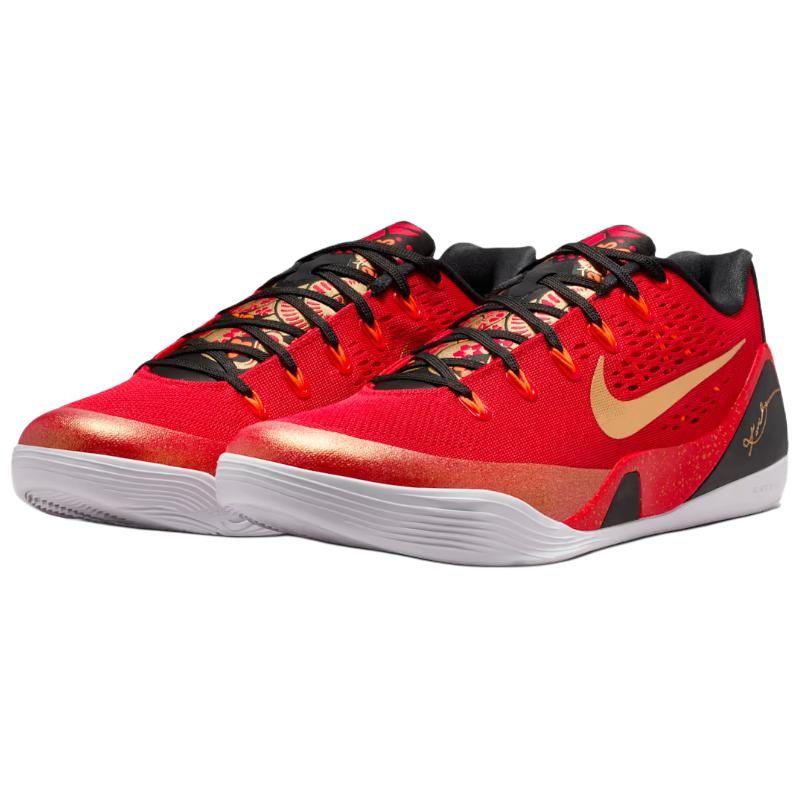 Nike Kobe 9 Low EM China 2025 Unisex Sneakers Red University-Red Metallic-Gold IH1400-600