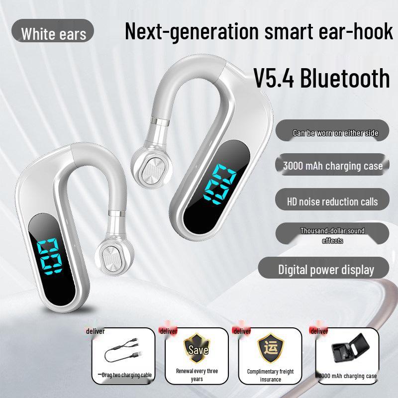 Wireless Single Ear Bluetooth Earphone with Long Battery Life for Drivers and Riders