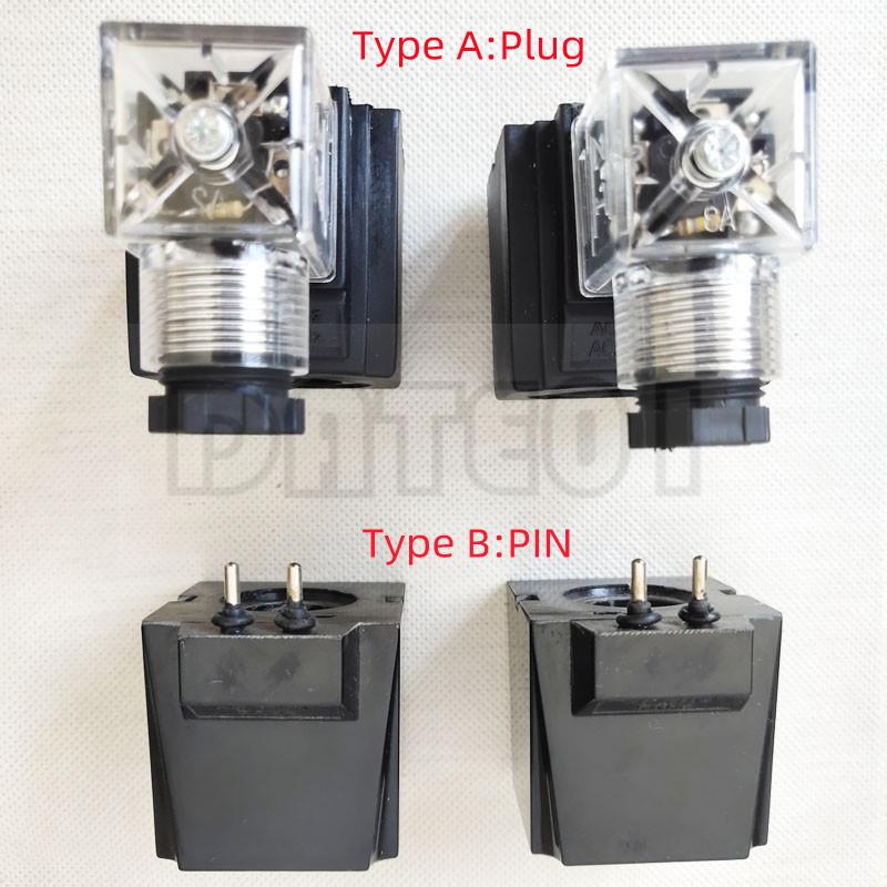 Bobină Electrovalvă Hidraulică 220v 110v Diametru Interior 21mm Înălțime 44mm Seria Pătrată DSG