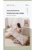 Washable Cotton Long Pillowcase 48x150cm - Single Piece Cover for Double Pillow Core