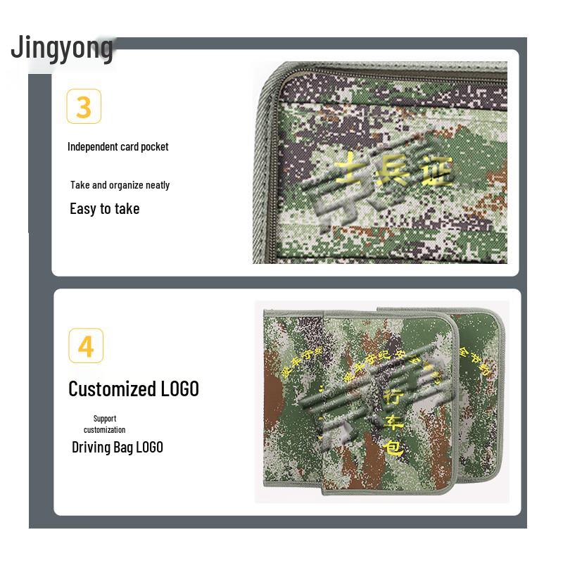 Jingyong Camouflage Driving Document Briefcase