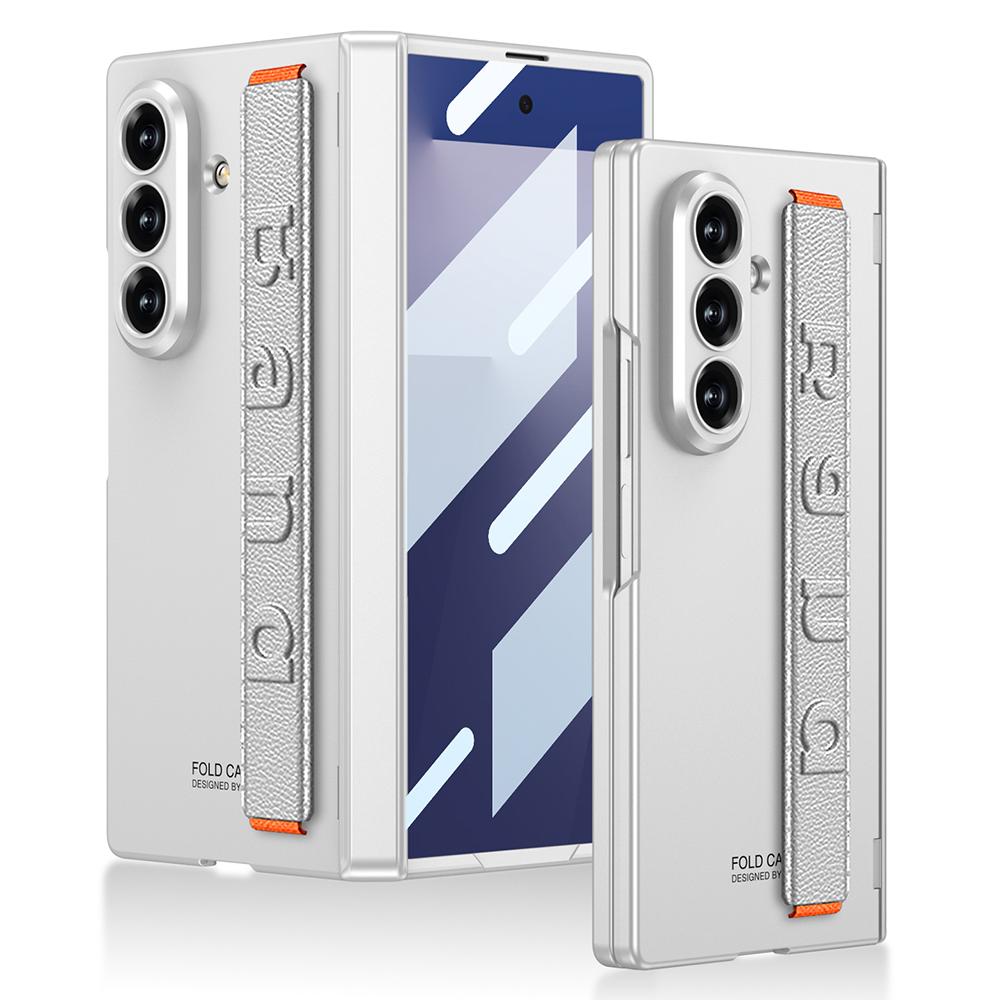 GKK For Samsung Galaxy Z Fold7 5G Case with Strap/Hinge Protection PC+Tempered Glass Phone Cover