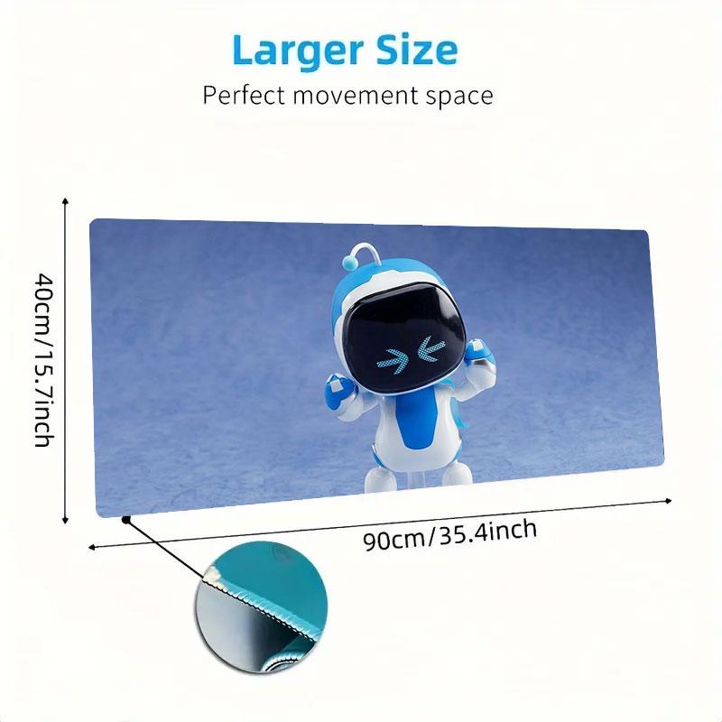 ASTRO BOT Large Size Mouse Pad Large Gaming Table Cushion Non-slip Laptop Tablet Big Mousepad XXL Mat Mini PC Playmat With Lock edge