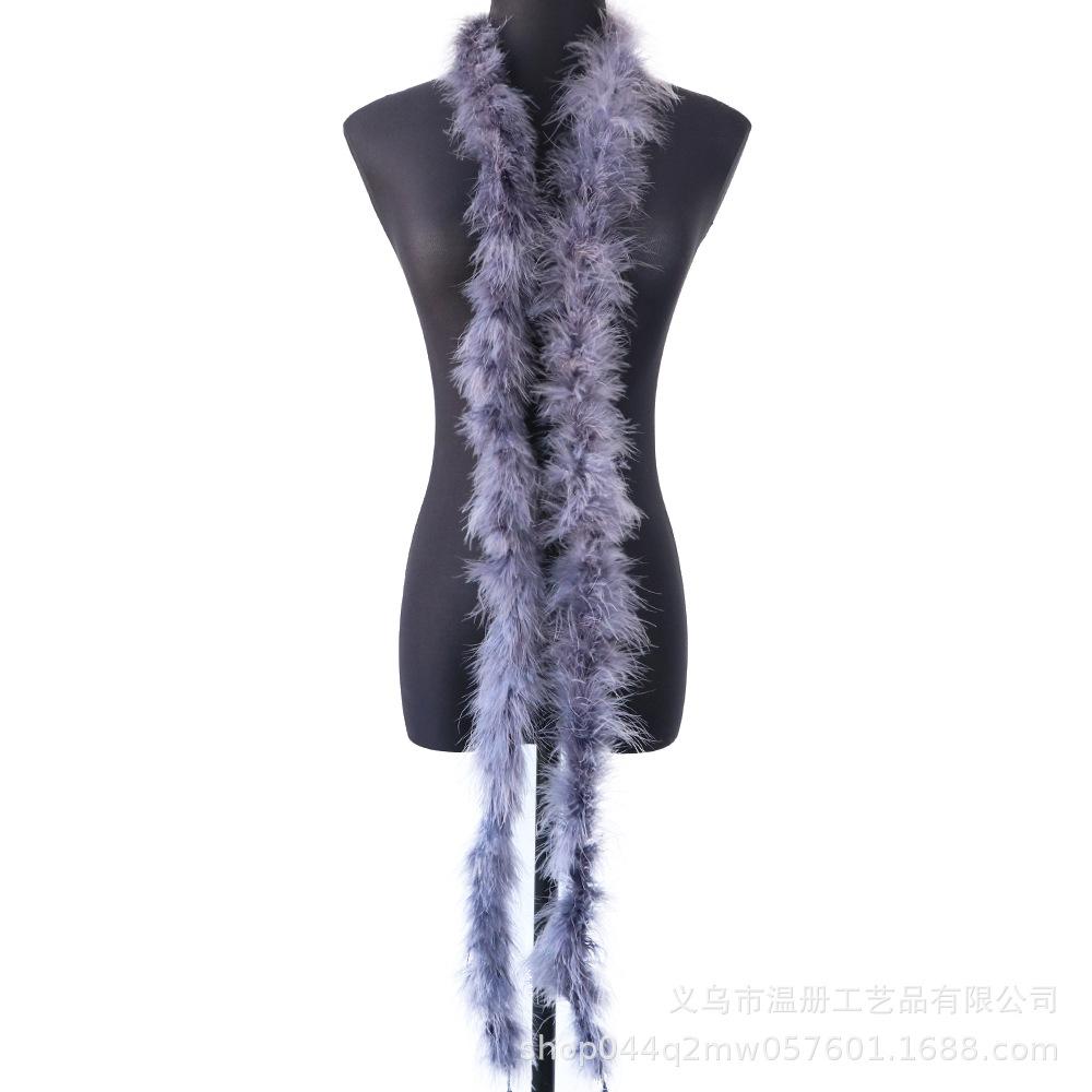 11G Flat Top Clothing Accessories Diy Material Turkey Plush Strip Scarf Crafts Accessories New