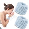 2 Pezzi Fasce da Polso Riutilizzabili per Spa in Asciugamano Morbido in Microfibra per Lavare il Viso Donna Ragazza Yoga Corsa Sport Fascia da Polso Assorbi Sudore