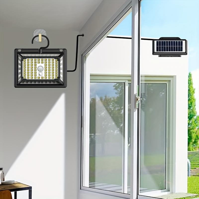 Solar Light Outdoor 190 LEDS Motion Sensor Lamp 3 Mode Clip On Flood Light Solar Security Light Waterproof for Patio Yard Garage