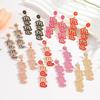 MAMA Letter Diamond Earrings Fashion Creative Festival Rice Bead Earrings Daily Versatile Earrings Women