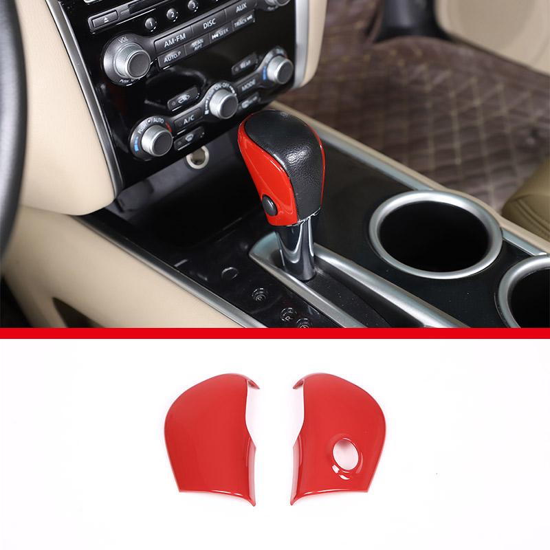 For Nissan Pathfinder 2013-2018 ABS Carbon Fiber Car Gear Head Protection Cover Decorative Stickers Car Accessories