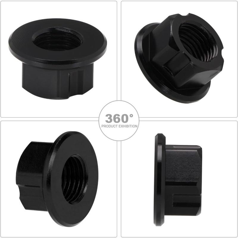 M12x1.25 Rear Fork Axle Nut Rear Wheel Screws for Electric Dirt Bike Sur Ron Light Bee S/Light Bee X/Talaria Sting L1E/X160/X260
