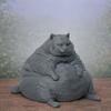 Adorno de Gato Duradero Figurina Gordita Impresa en 3D, Estatua Moderna Sentada para Modelo Decorativo Decoración de Escritorio, Adorno Coleccionable con Forma de Animal, Regalo para Amantes