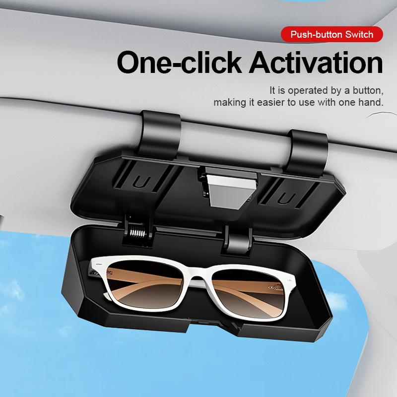 EFB26 High-end Car Sun Visor Glasses Clip Glasses Holder Sunglasses Storage Case For BMW M F10 F20 E83 E90 E92 E93 X1 X5 X6 F3 G03 E84