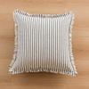 Throw Pillow Covers Set of 2 Striped Fringe Pillow Cover Farmhouse Cushion Covers with Tassel Neutral Boho Pillowcase for Couch