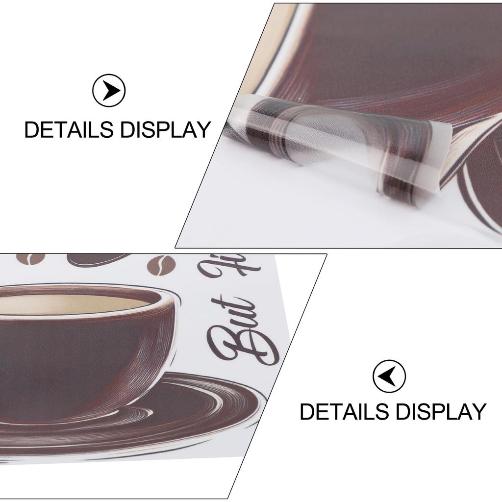 1 Pcs Wall Stickers Creative Coffee Cup Sign Wall For DIY Home Decoration PVC Stickers Coffee Decoration Accessories