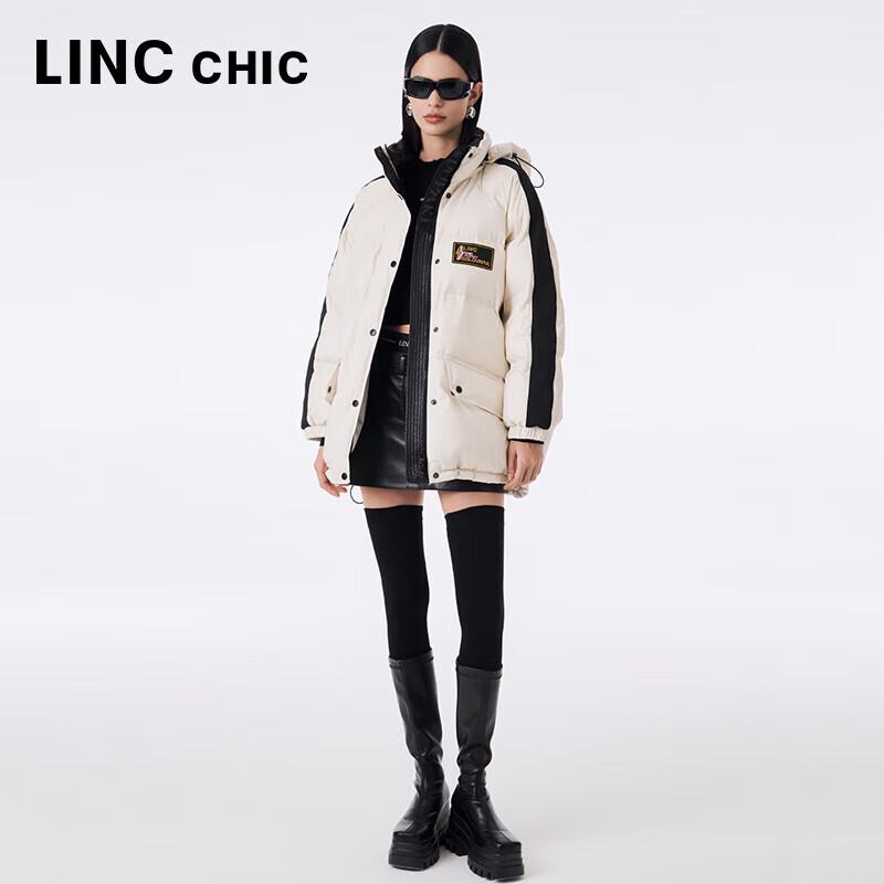 Jin Yujie Women's Winter Waterproof 90% Duck Down Mid-Length Puffer Jacket