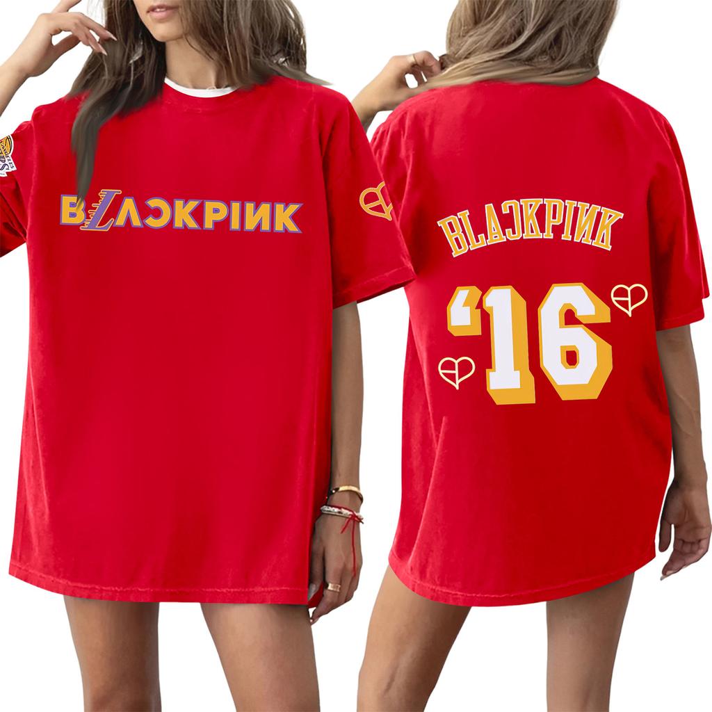 Women's Round Neck Printed Short-sleeved T-shirt Top