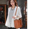 Elegant 4Pcs Women's PU Leather Shoulder Bag Set Crossbody Purse Shoulder Bag Card Holder Casual Handbag  Red