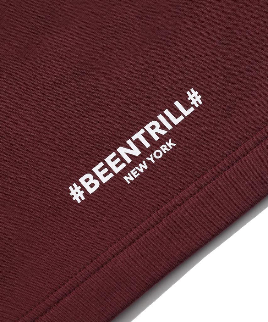 BEENTRILL NEWYORK Classic Hashtag Comfort Fit Shorts (Berry)