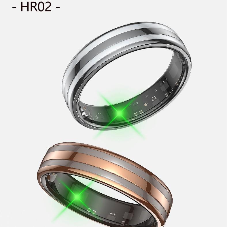 Cross-Border HR02 Smart Ring: Heart Rate, Blood Oxygen, Sleep Monitoring, Bluetooth Photography, Multi-Sport Modes.