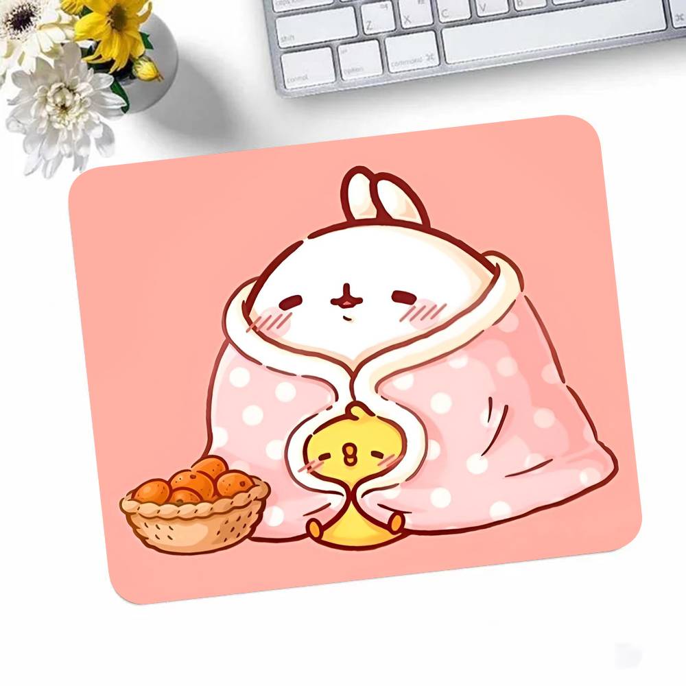 

Cartoon M-Molang Mousepad Small LockEdge Mouse Pad For Gamers Computer Desk Pad Rectangular Anti-slip Rubber 180x220x2mm