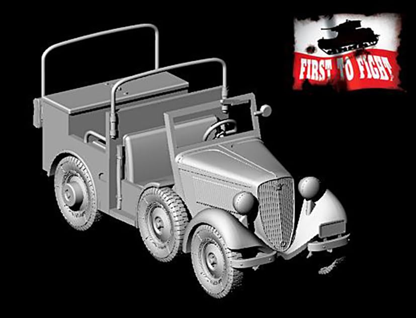 FTF 1/72 Scale Polish PZInz302 Anti-Tank Gun Towing Tractor Plastic Model Kit PF72122 (Combat Vehicle)