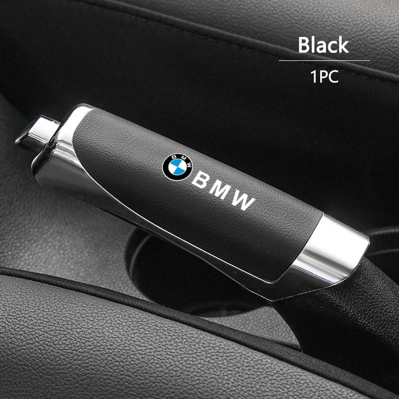 AAAOT1 ABS 12.5x3.3cm Car Anti-Slip Handbrake Grip Protector Cover For BMW M Emblem E46 E36 E34 F10 E90 F30 E60 F30 E53 E30 E92 E87